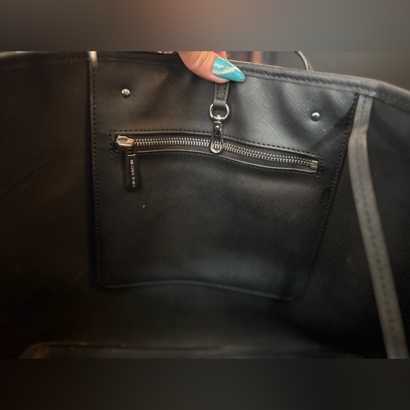 Michael Kors Houndstooth Jet set tote w/ dusty - Picture 12 of 17